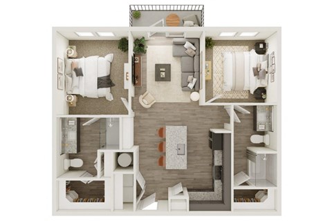 Lenox Katy Crossing B2 Floor Plan